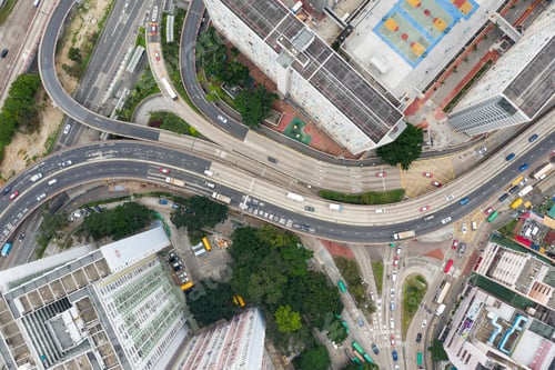 Preview: Choi Hung, Hong Kong 25 March 2019: Top view of Hong Kong city