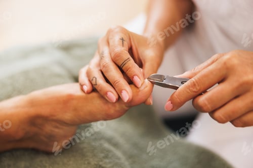 Preview: Woman Enjoying Pedicure Treatment At A Beauty Salon