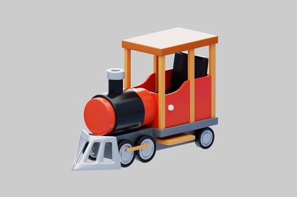 Preview: Cartoon train toy
