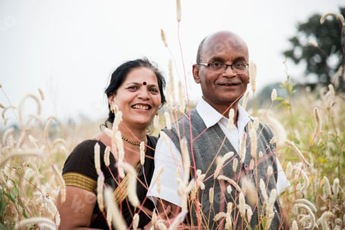Preview: Indian farmer couple in their farm