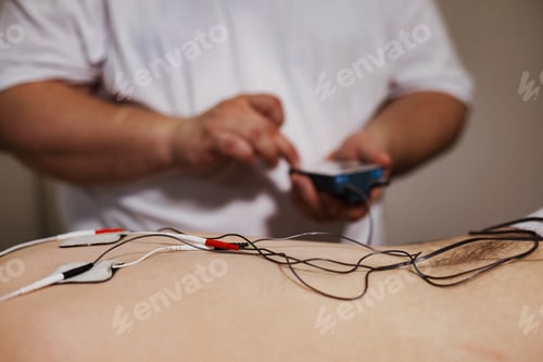 Preview: Percutaneous Interference Electrical Stimulation TENS for Pain Management in Therapy Session