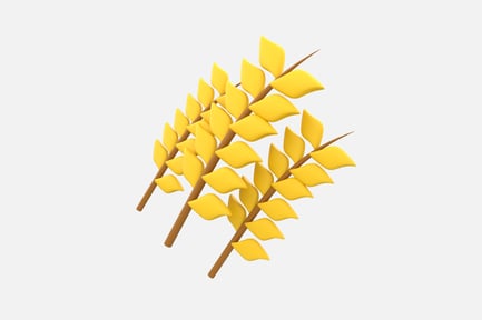 Preview: Wheat Bundle 3D Illustration