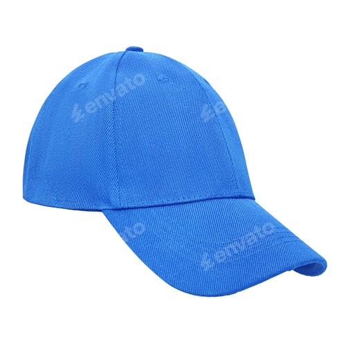 Preview: Blue baseball cap isolated