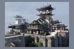 Preview: Imperial Asian Estate with Tower