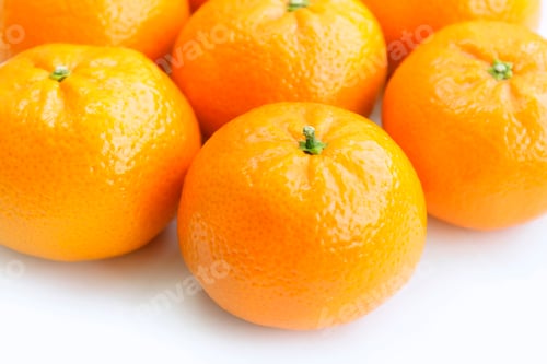 Preview: tangerine on white background