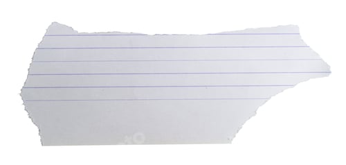 Preview: a white sheet of paper in one of them on an isolated white background