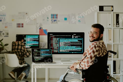 Preview: Portrait of IT Specialist with Disability