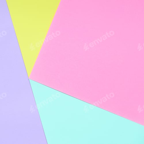Colorful Geometric Pattern on Paper Background
