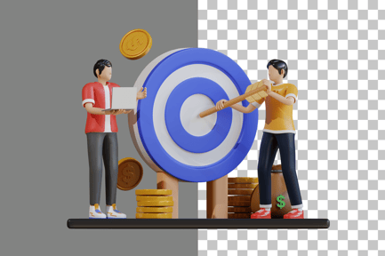 Preview: Business Target 3D Illustration