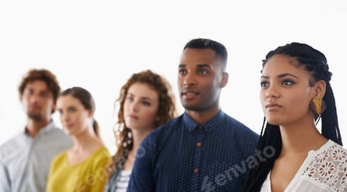 Preview: So many possibilities. Cropped shot of a group of young coworkers.