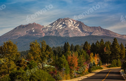 Preview: Road Through Mt Shasta In Northern California