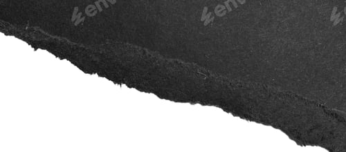 Preview: a black piece of paper on a white isolated background