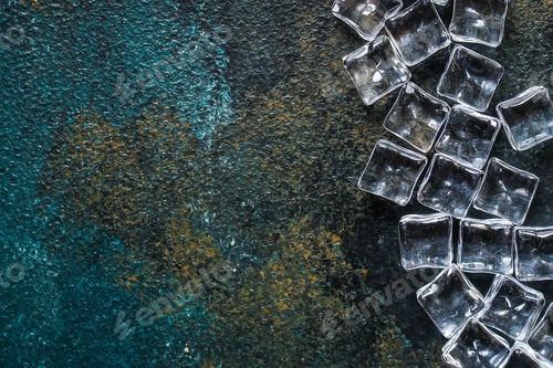Preview: Artificial Ice Transparent Acrylic Pieces Not Really Cold, Optical Illusion Ready To Eat On The