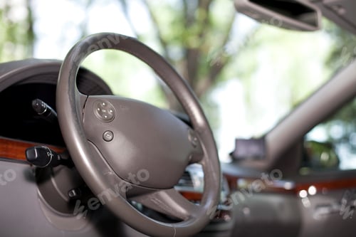 Preview: Steering wheel of car