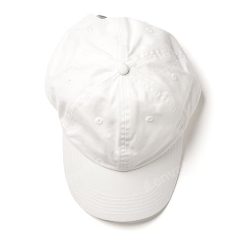 Preview: White baseball cap on white background