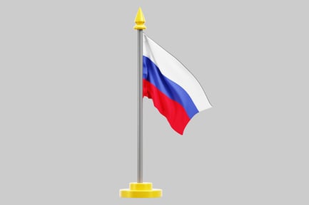 Preview: Russian flag on a pole
