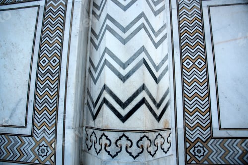 Preview: Detail of Taj Mahal, agra, india