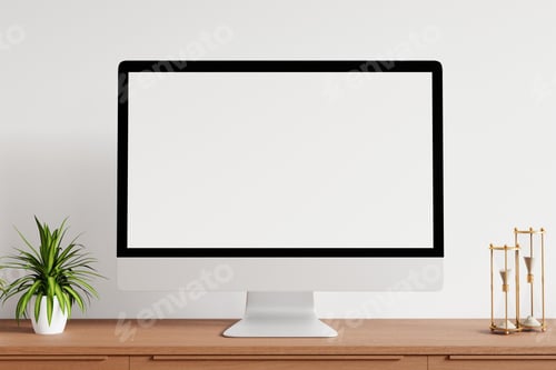 Preview: laptop, mockup, blank screen, computer monitor