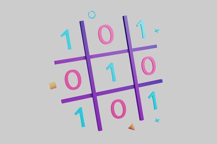 Vorschau: Tic Tac Toe Spielbrett.