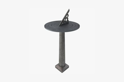 Preview: Round pedestal table with mounted instrument