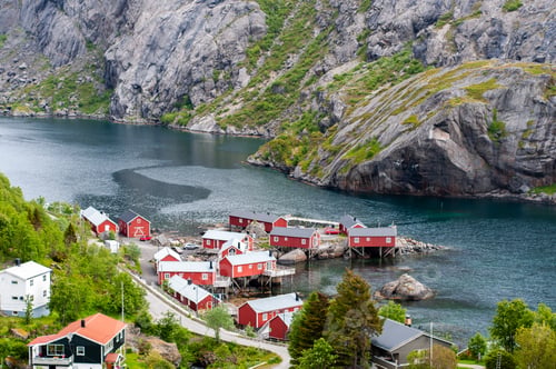 Preview: Traditional village in Lofoten archipelago, Norway