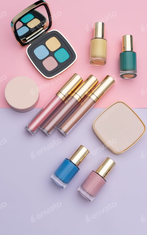 Preview: Set of assorted makeup accessories