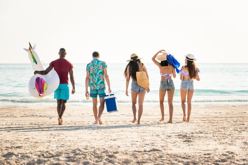 Preview: Friends having fun on the beach