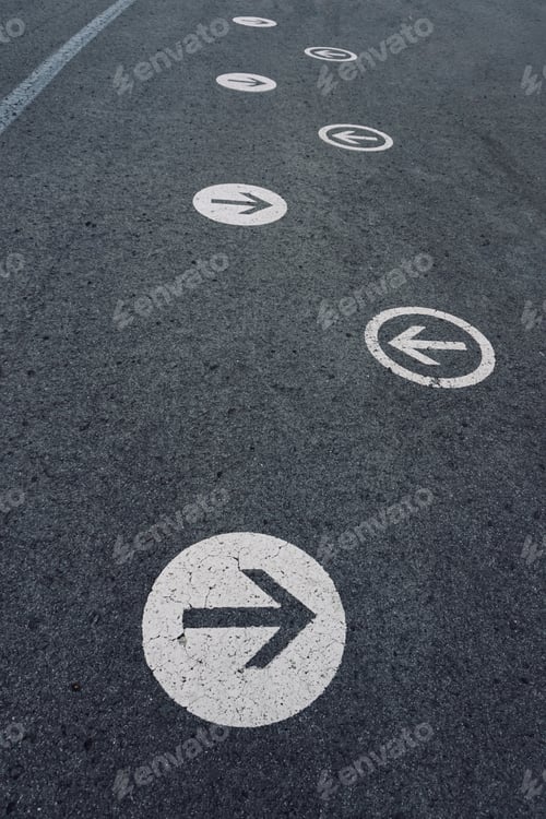 Preview: Road with road signs at daytime