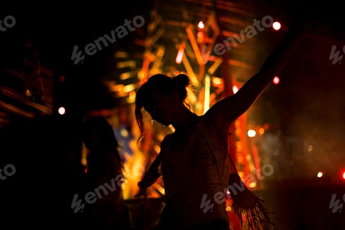 Preview: People Enjoying Live Music Concert Festival