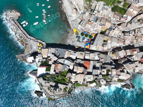 Preview: Manarola Village Cinque Terre Coast Italy. colorful town in Liguria one of five Cinque Terre