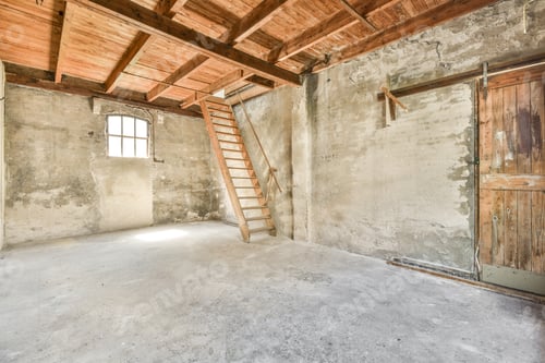 Preview: Attic with stairs leading to the roof