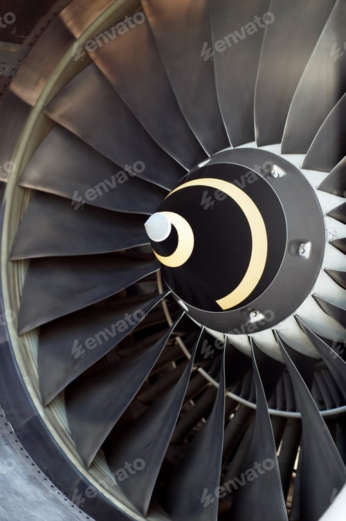 Preview: airplane's jet engine