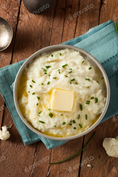 Preview: Homemade Organic Mashed Cauliflower