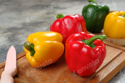 Preview: yellow,red,and green bell pepper