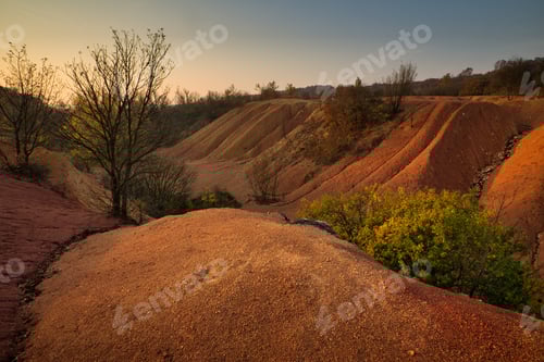 Preview: Abandoned open-pit bauxite mine