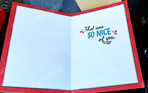 Preview: That Was So Nice Card With Red Border