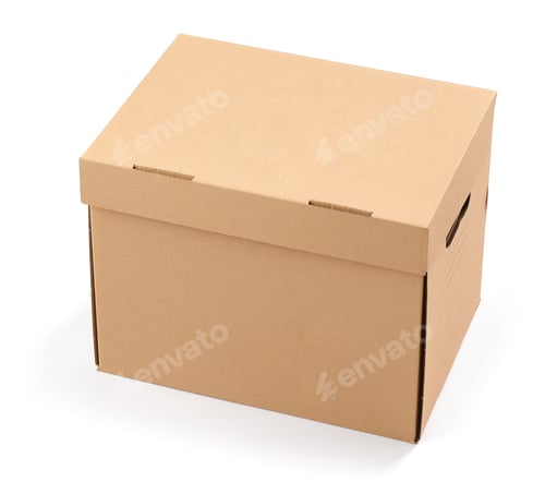 Preview: closed cardboard box