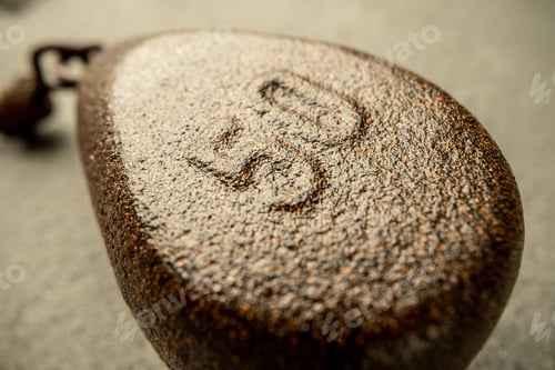 Preview: Lead weight for fishing close up photo