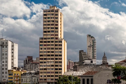 Preview: Elevated view of skyscrapers and skyline, Sao Paulo, Brazil