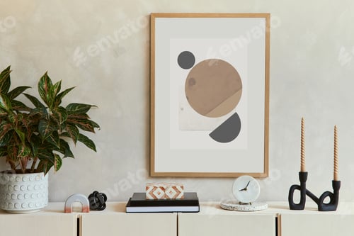 Preview: Stylish composition of modern living room interior