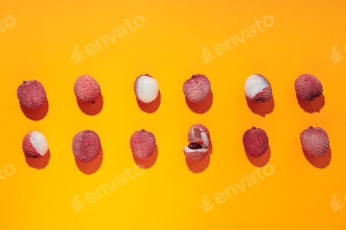 Preview: Lychee, concept of fresh and ripe exotic food