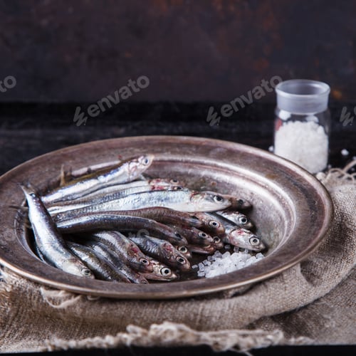 Preview: Anchovy Fresh Marine Fish.Appetizer