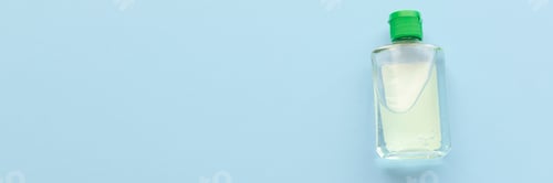 Preview: Hand Sanitizer on a Light Blue Background