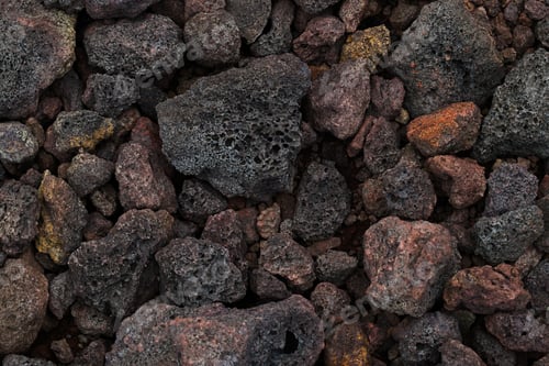 Preview: Texture of volcanic rocks close up