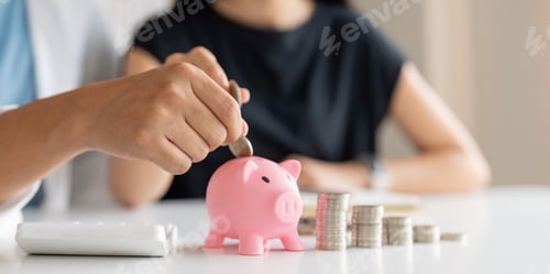 Preview: Saving Money in a Pink Piggy Bank