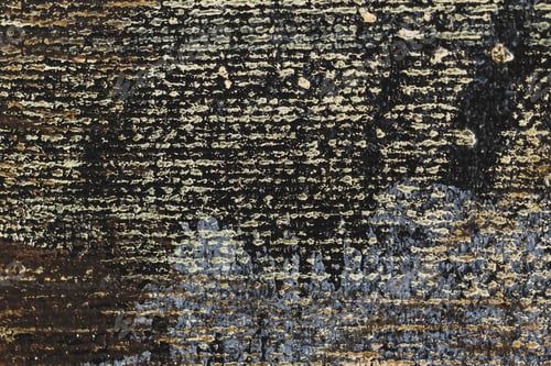 Preview: Dark brown canvas texture close up