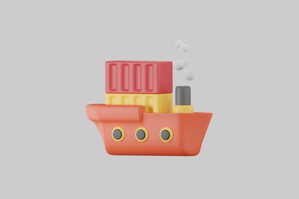 Preview: Cartoon shipping boat