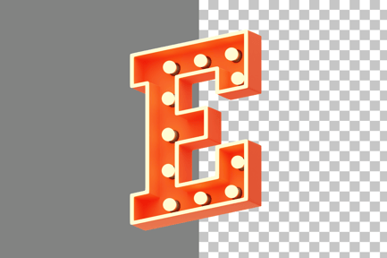 Preview: Marquee Lights E 3D Icon
