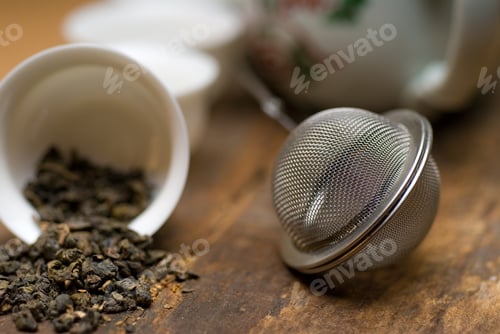 Preview: green chinese tea set