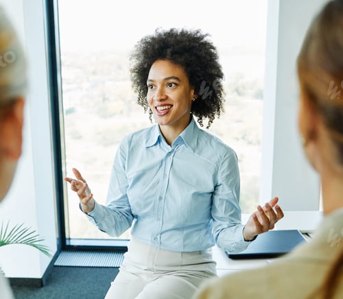 Preview: business meeting businesswoman woman office portrait job career happy